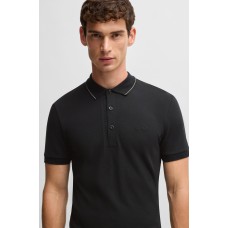 Boss Paule 4 Slim Fit Polo Black