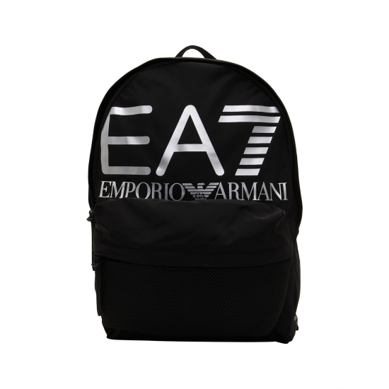 EA7 Emporio Armani Oversized Logo Back Pack Black/Silver