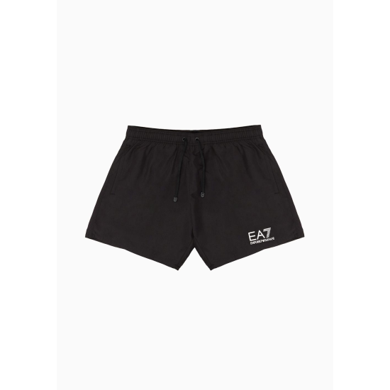 EA7 Emporio Armani Swim Shorts Small Logo Black