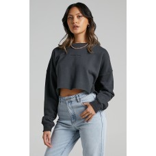 Abrand A Cropped Oversized Sweater 