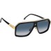 Carrera 1053/S Sunglasses Black White/Dark Blue Gradient Lenses