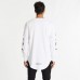 Kiss Chacey Brainwashed Cape Back L/S Tee White