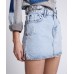 OneTeaspoon Circus Blue 2020 Mini High Waist Denim Skirt