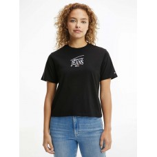 Tommy Jeans Classic Essential Logo Tee Black WMN
