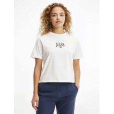 Tommy Hilfiger Classic Essential Logo Tee White WMN