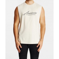 Americain Comme Si Scoop Back Muscle Tee Sand