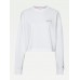Tommy Jeans Crop Signature Crew White WMN