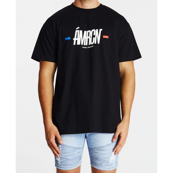 Americain Destabiliser Oversized T-shirt Jet Black