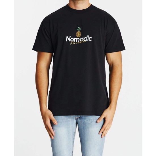 Nomadic Paradise Golden Relaxed Tee Jet Black