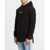 Nena and Pasadena Shock to the System Hooded Dual Curved Sweater Jet Black