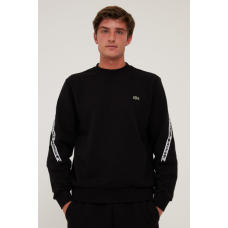 Lacoste Active Tape Crew Neck Sweater Black