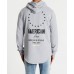Americain La Fete Hooded Dual Curved Sweater Grey Marle