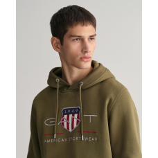 Gant Archive Shield Hoodie Juniper Green