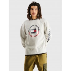 Tommy Jeans Relaxed Athletic Crew Silver Grey