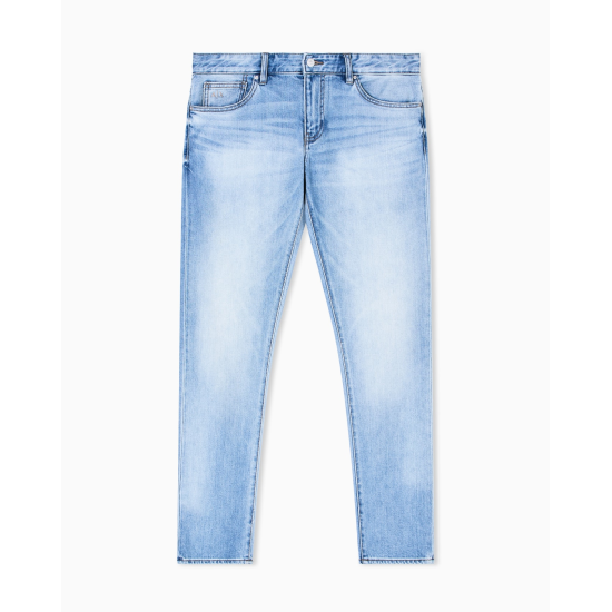Armani Exchange Stretch Denim Skinny Jeans Light Blue