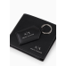 Armani Exchange Leather Wallet Gift Set Black