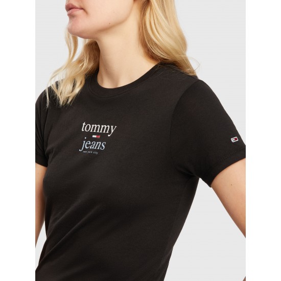 Tommy Jeans Baby Essential Logo SS Tee Black