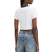 Tommy Jeans Crop RWB Block Tee White