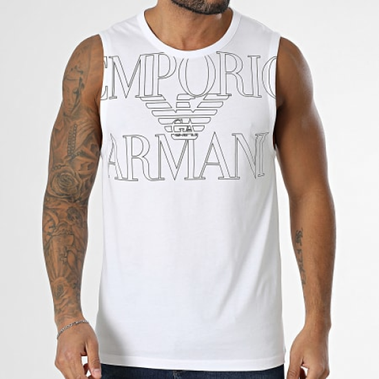 Emporio Armani Beach Tank White