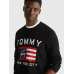 Tommy Jeans Relaxed Athletic Flag Sweater/Knit Black