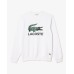 Lacoste Big Croc Logo Sweater White