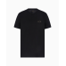 Armani Exchange Blurred Logo Tee Black