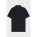 Boss Pl Mirror Mercerised-cotton polo shirt with jacquard pattern Dark Blue