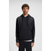 Boss Mirror Regular-fit hoodie with quilted jacquard Navy