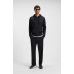 Boss Mirror Regular-fit hoodie with quilted jacquard Navy