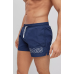 Boss Mooneye Quick-drying swim shorts with outline logo Navy