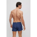 Boss Mooneye Quick-drying swim shorts with outline logo Navy