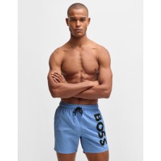 Boss Octopus Swim Shorts Bright Blue
