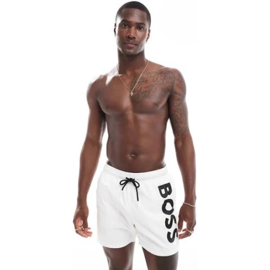 Boss Octopus Swim Shorts White