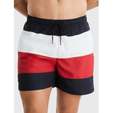 Tommy Hilfiger Medium Drawstring Bold Flag Swim Short Desert Sky/Red/White