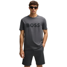 Boss Tee Tape Logo Dark Grey