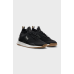 Boss Titanium EVO Trainers with knitted uppers and suede trims Black