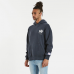 Nena and Pasadena The Bronx Relaxed Hooded Sweater Pigment Captain Blue