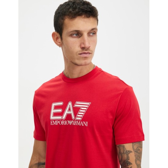 EA7 Emporio Armani Block Visibility Tee Red