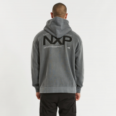 Nena and Pasadena Canyon Relaxed Hooded Sweater Pigment Asphalt