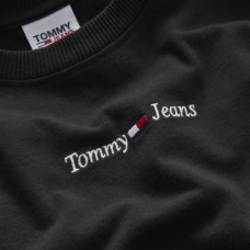 Tommy Jeans Casual Linear Logo Tee Black