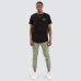 Nena and Pasadena Combat Dual Curved Tee Jet Black 