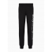 EA7 Emporio Armani Cotton Blend Logo Series Joggers Black/White