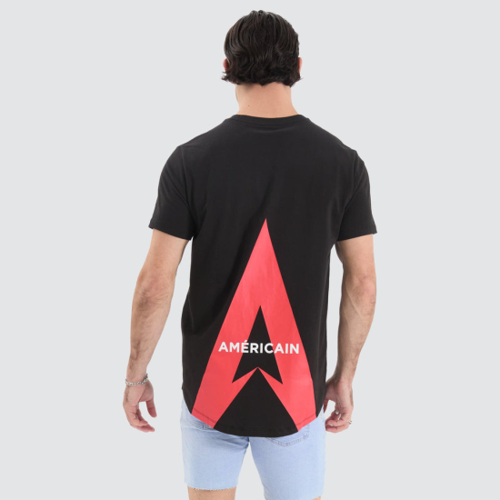 Americain Celeborn Dual Curved Tee Jet Black