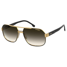 Carrera CFlex 12/G/S Sunglasses Gold Black 9K Green Shaded