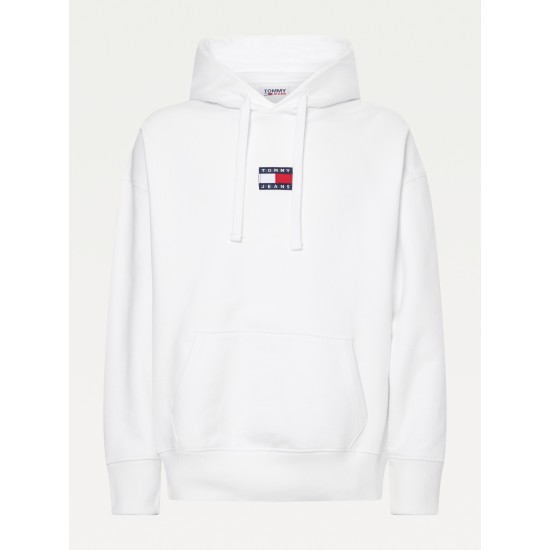 Tommy Jeans Badge Hood White