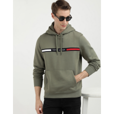 Tommy Hilfiger Chest Insert Hood Battle Green