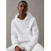 Calvin Klein Cotton Blend Fleece Hoodie White