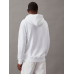 Calvin Klein Cotton Blend Fleece Hoodie White