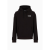 EA7 Emporio Armani Cotton Blend Logo Series Hood Black/White