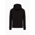 EA7 Emporio Armani Cotton Blend Logo Series Hood Black/White